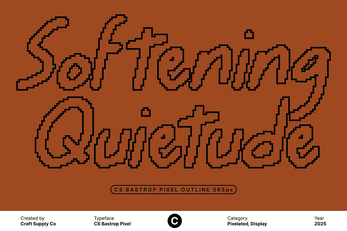 CS Bastrop Pixel, a Handwritten Font by Craft Supply Co. (Photo 6 of 8)