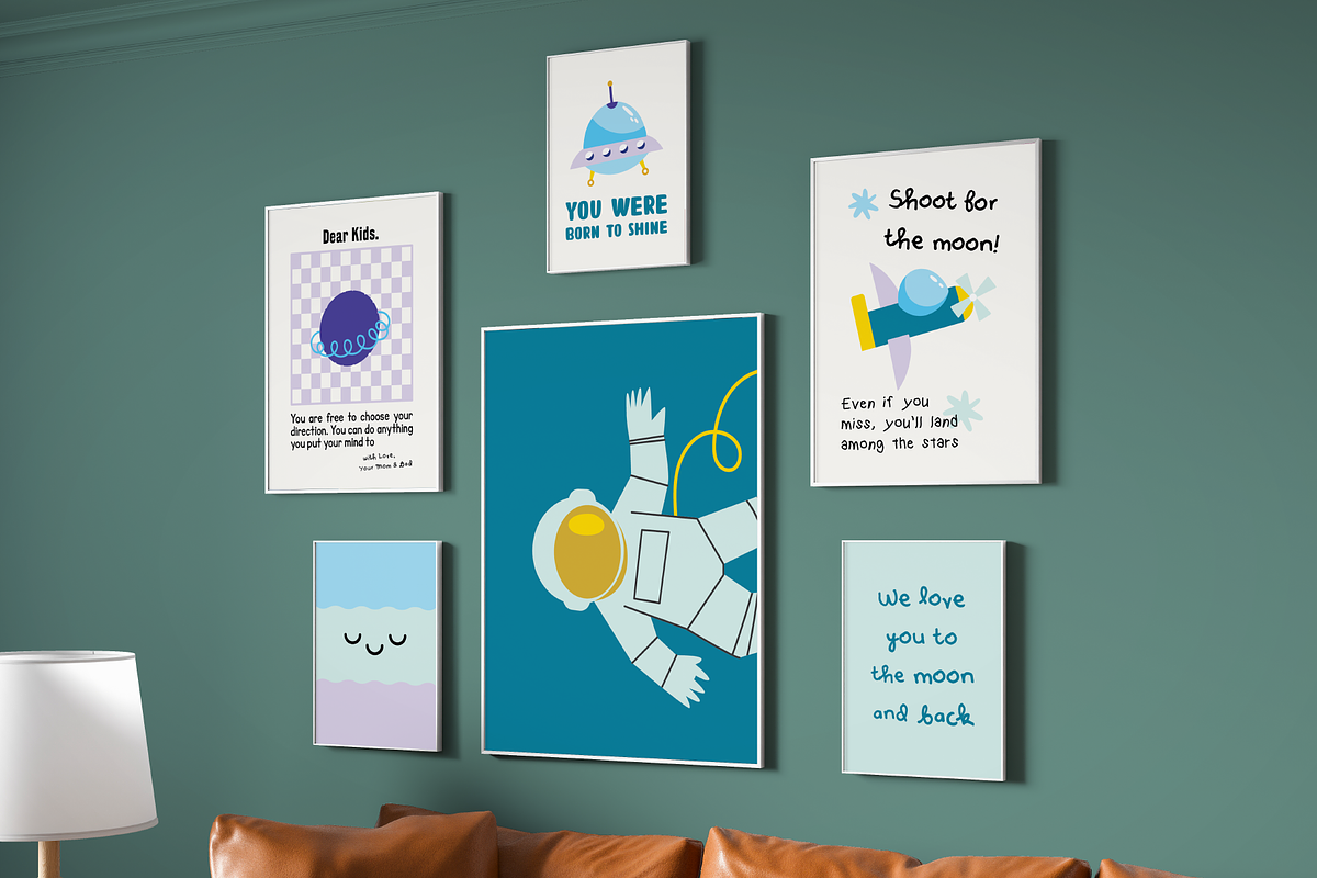 Space Children's Quotes Poster Print, an Object Graphic by digitalsbydepi (Photo 1 of 9)