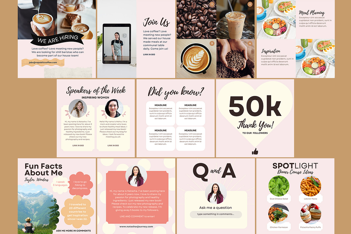 Communal Instagram Templates, a Social Media Template by Spark Design (Photo 2 of 3)