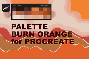 Palette Burn Orange For Procreate