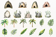 Cute Dinosaur Watercolor Cliparts, an Animal Illustration by SugarCloudStudioArt (Thumbnail 6 of 6)