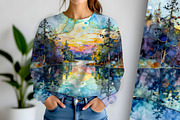 Liquid Ink Landscape, a Decorative Illustration by Sharon Schwalbe (Thumbnail 6 of 6)