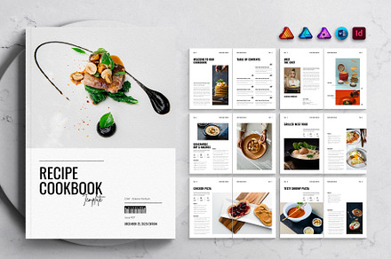 Recipe Cookbook Template, a Magazine Template by DesignCrest