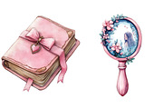 Pink Coquette Mothers Day Clipart, an Illustration by Watercolor design (Thumbnail 5 of 5)