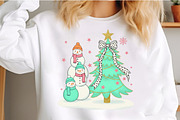 Coquette Glitter Christmas Snowman, an Illustration by Craft Nest (Thumbnail 6 of 6)
