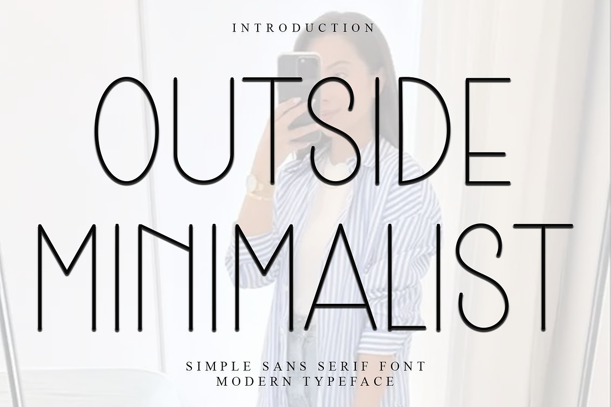 Outside Minimalist, a Sans Serif Font by InermediaSTUDIO (Photo 1 of 8)