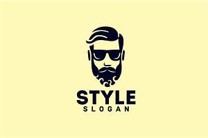 Beard Stylish Man Logo