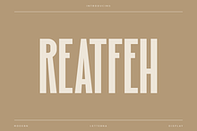 Reatfeh - Modern Condensed Typeface