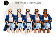 Fashion Girl 58 clipart png, an Illustration by Parinaz Wadia Design (Thumbnail 2 of 10)