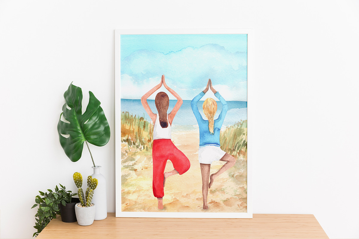 Happy Holidays watercolor set, an Illustration by JennyColorArt (Photo 7 of 7)