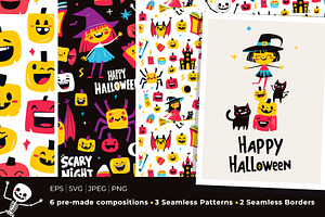 Happy Halloween Stickers Collection