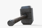 Thor Hammer Low Poly PBR, an Object 3D Model by Daniel Mikulik (Thumbnail 7 of 8)
