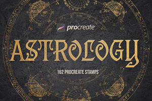 Procreate astrology brushes - stamps