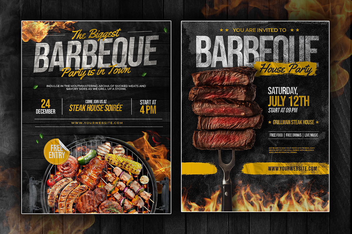 Grill - Flyer Templates, a Flyer Template by Inviline.co (Photo 2 of 7)