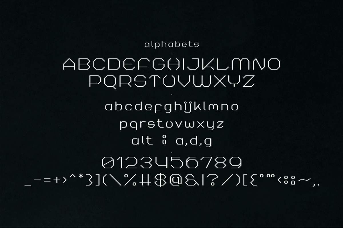 Radhegon Font I, a Sans Serif Font by ponuppo (Photo 5 of 5)
