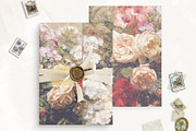 Vase of Flower Printable Vellum Wrap, a Stationery Template by SilverJoyAtelier (Thumbnail 1 of 3)