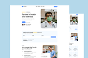 10 Figma Medical Webpage Design Set, a Landing Page Template by Graphicuss (Thumbnail 6 of 10)