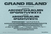 Grand Island - A Woodtype Font, a Sans Serif Font by Komet & Flicker (Thumbnail 15 of 15)