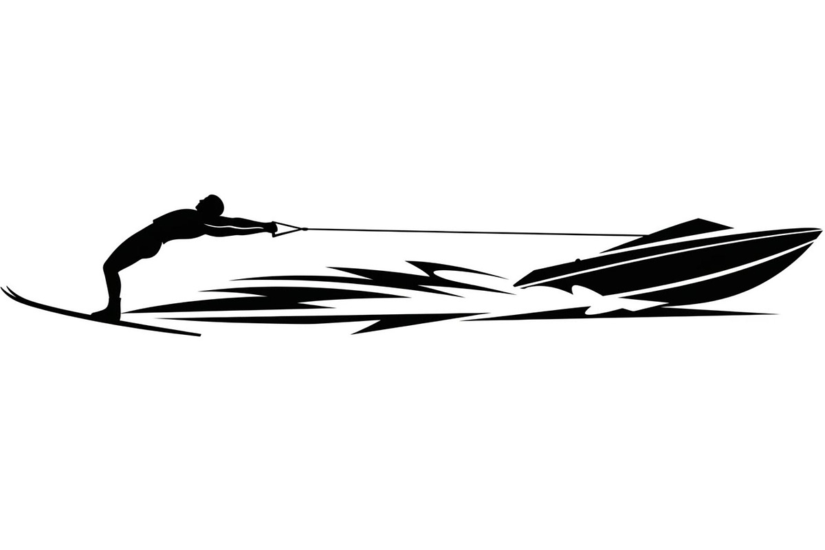 Water Ski Silhouette Vector Bundle, an Illustration by Designs_River (Photo 16 of 51)
