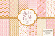 Soft Pink Glitter Patterns, a Pattern Graphic by Amanda Ilkov (Thumbnail 1 of 3)
