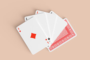 Playing card mockup Card game mockup, a Packaging Mockup by GraphicVil (Thumbnail 4 of 9)