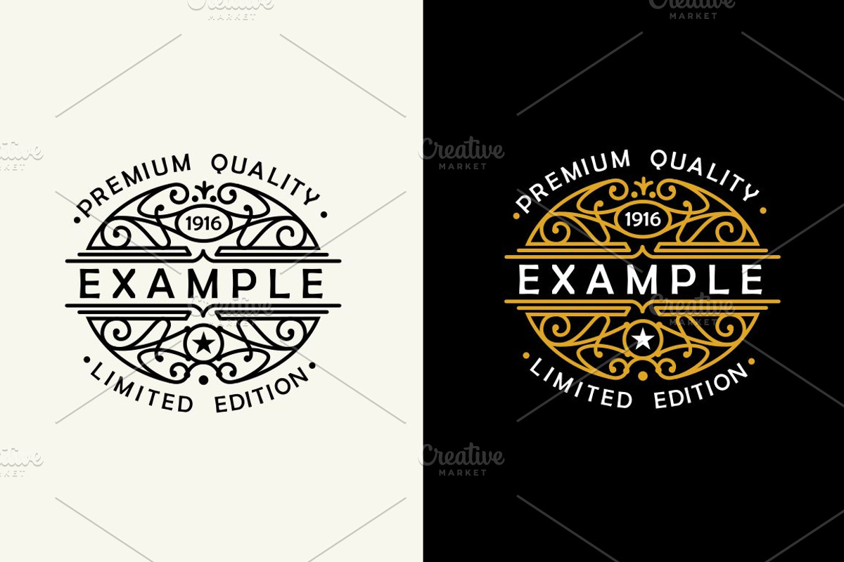 5 Art Nouveau Labels, a Branding & Logo Template by Pgmart (Photo 5 of 6)