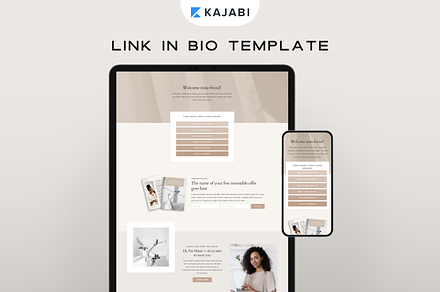Kajabi Link in Bio Page Template