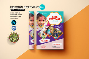 Kids Festival Flyers Template, a Flyer Template by Template Shop