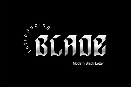 Blade Modern Simple Blackletter Font, a Blackletter Font by WhymoreArt