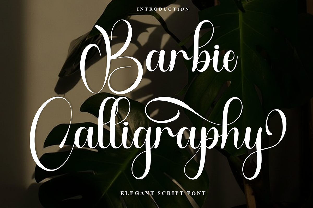 Barbie Calligraphy, a Handwritten Font by InermediaSTUDIO (Photo 1 of 7)