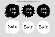 Gouache Black Friday & Sale Designs, an Illustration by ⚞ Kind Illustration ⚟ (Thumbnail 5 of 8)