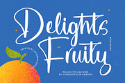 Delights Fruity Bold Brush Font, a Sans Serif Font by Letterena Studios Script (Thumbnail 1 of 20)