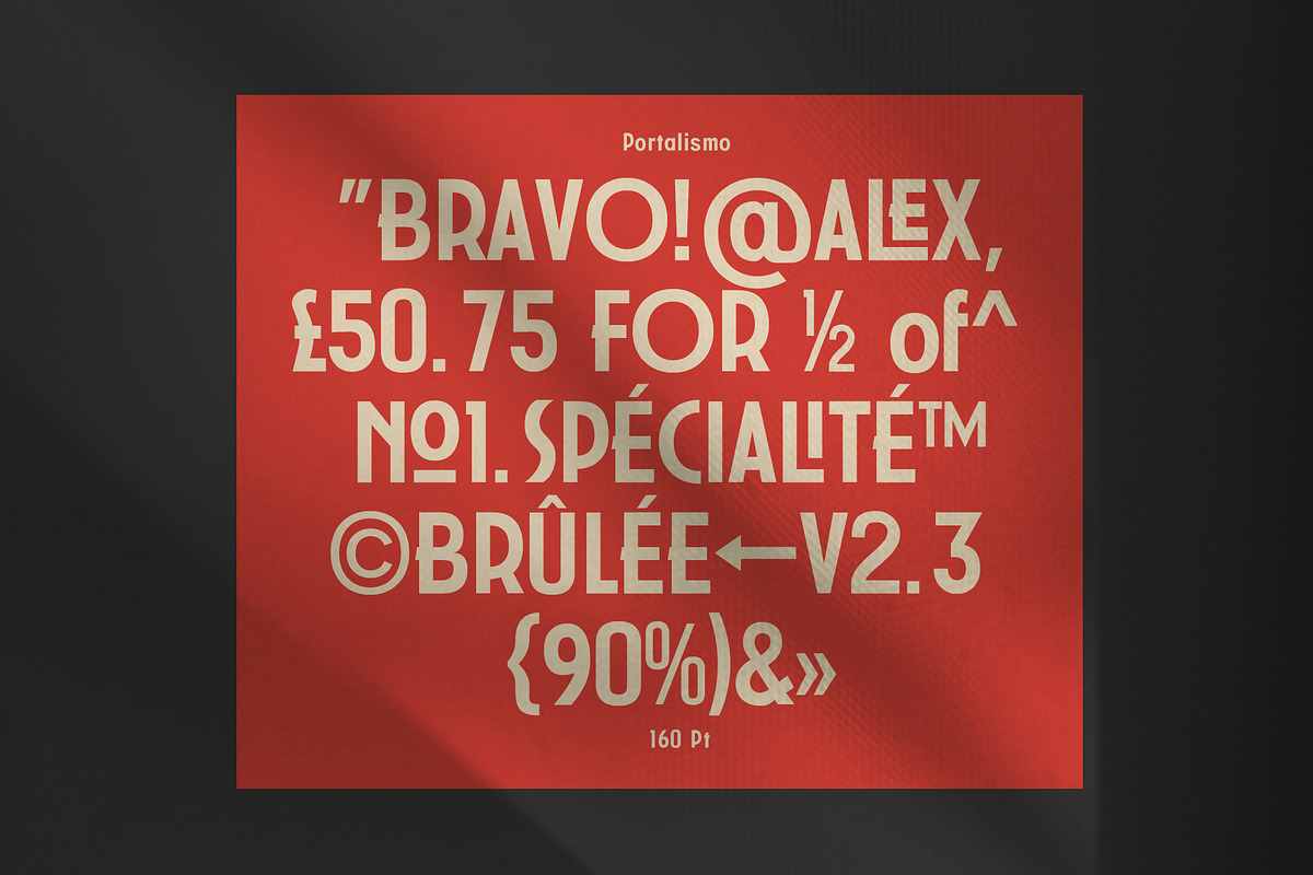 Portalismo - Art Deco-style display, a Sans Serif Font by BumbleGraph Studio (Photo 2 of 8)
