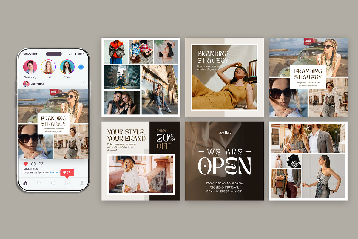 Instagram Post Template Social Media, a Social Media Template by Miyaji75 (Photo 7 of 10)