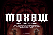 Moxaw - Gothic Font, a Blackletter Font by QR Design Studio (Thumbnail 1 of 6)