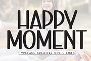 Happy Moment | Script Font, a Script Font by Scratchones (Thumbnail 1 of 8)