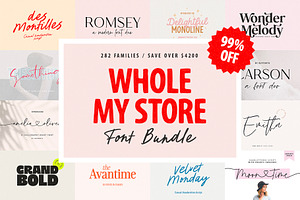 ALL MY FONTS Bundle