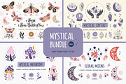 Mystical Hand Drawn Bundle 4 in 1, an Object Graphic by Alena Koval (Thumbnail 1 of 18)