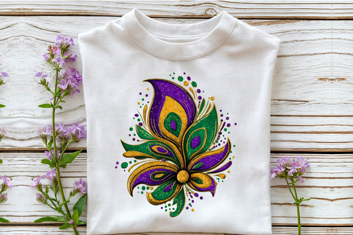 Watercolor Mardi Gras Jester Hat Cli, an Illustration by Sublimation Artist (Photo 6 of 6)