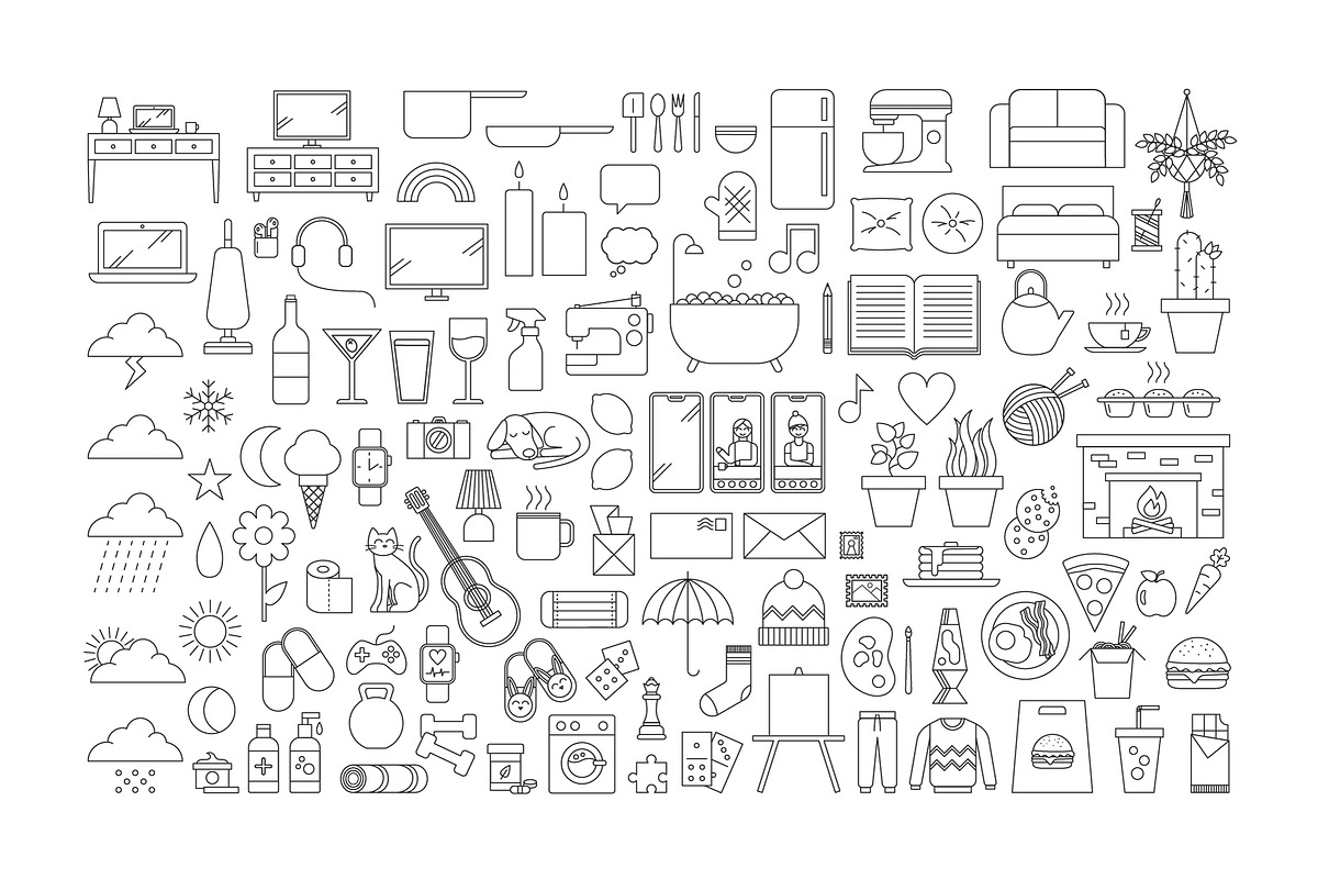 Self Care, At Home Icons, an Icon by GraphicsByKassy (Photo 3 of 10)