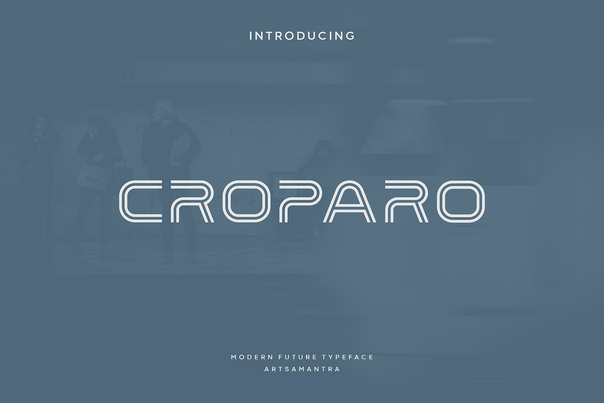 Croparo - Modern Display Typeface, a Serif Font by garismantra (Photo 1 of 4)