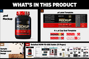 2lb Whey Protein Jar Mockup A1-Pro, a Packaging Mockup by Design Warlord (Thumbnail 14 of 16)