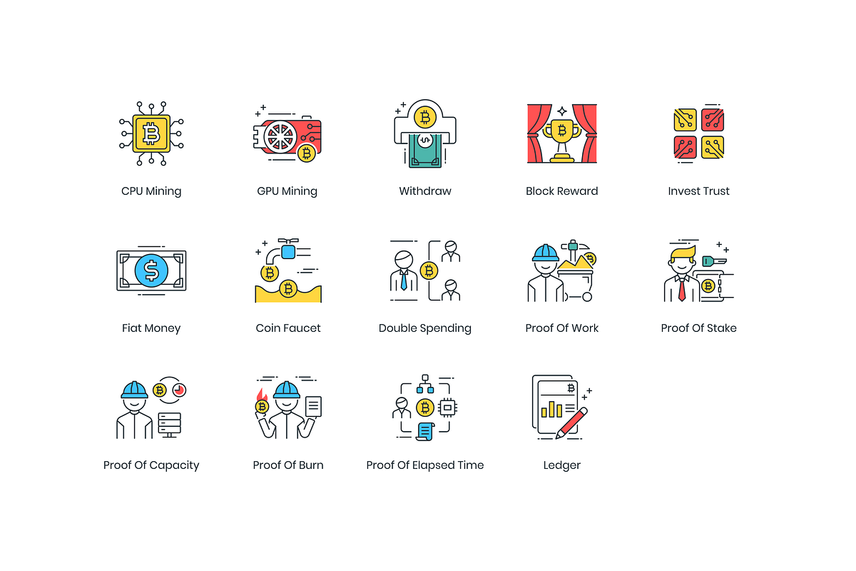 74 Cryptocurrency Modern Icons, an Icon by Flat Icons (Photo 5 of 5)