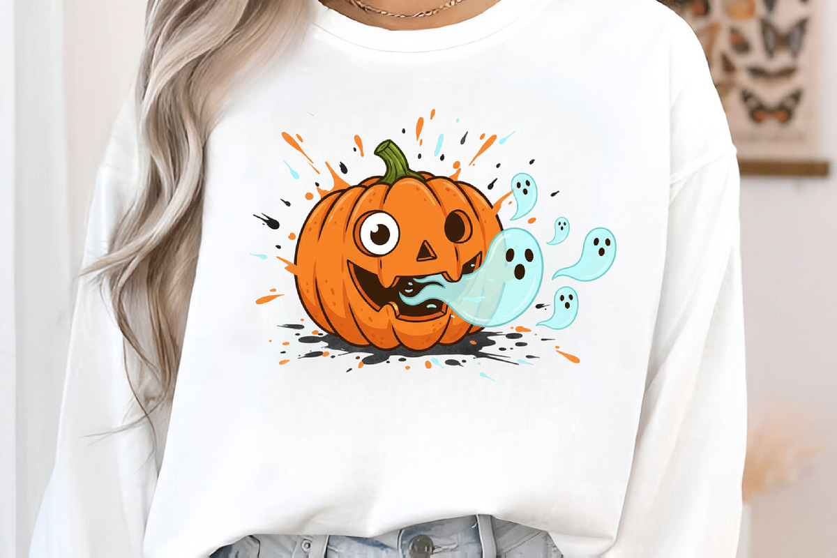Halloween Pumpkin Png Cute Ghost, an Illustration by Craft Nest (Photo 3 of 6)