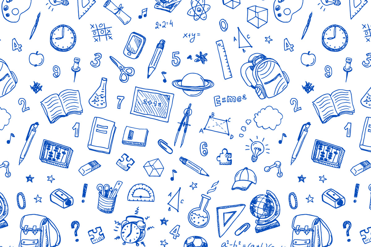 5 School patterns, a Pattern Graphic by Hala (Photo 1 of 5)