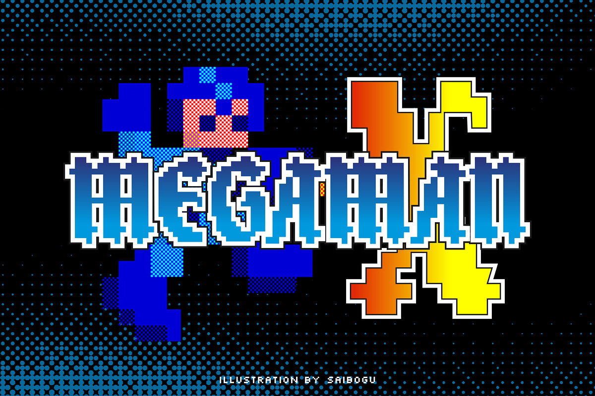 Blackbit Pixelated Blackletter Font, a Blackletter Font by Angin Studio (Photo 8 of 15)