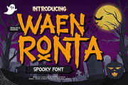 Waen Ronta - Spooky Display Font, a Handwritten Font by twinstd (Thumbnail 1 of 9)