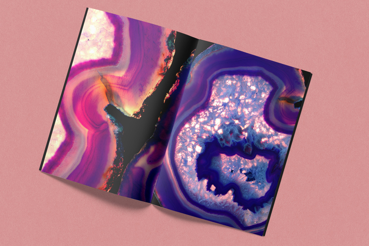 40 Agate Backgrounds, a Texture Graphic by Freezerondigital (Photo 7 of 9)