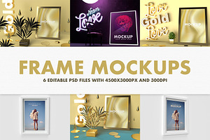 Frame Mockups Vol.1, a Print Template by BMACHINA Labs.
