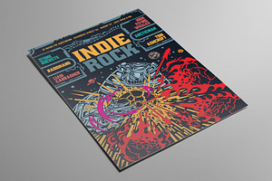 Space Bear Hand Drawn Vector Flyer, a Flyer Template by ashenterprise